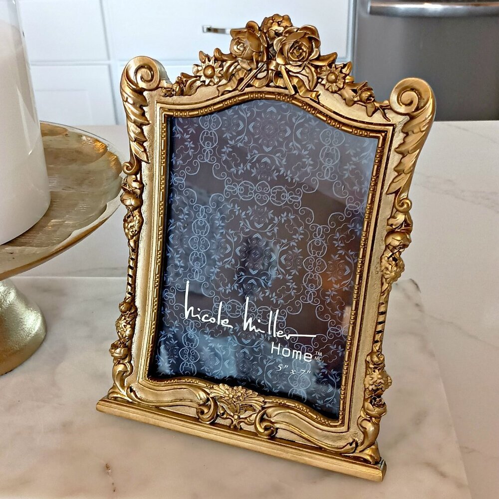 NEW! ORNATE NICOLE MILLER 5" x 7" PICTURE PHOTO FRAME